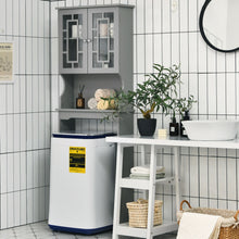 Load image into Gallery viewer, Gymax Grey Bathroom Over The Toilet Space Saver Storage Cabinet Organizer Shelf