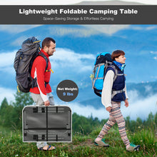 Load image into Gallery viewer, Gymax Folding Grill Table for Camping Lightweight Aluminum Metal Grill Stand Table