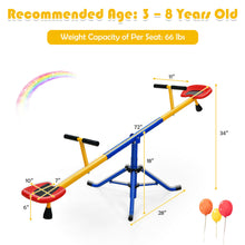 Load image into Gallery viewer, Gymax Kids Seesaw Swivel Teeter Totter Playground Equipment 360¡ã Rotation
