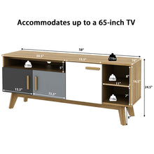 Load image into Gallery viewer, Gymax TV Stand for TVs up to 65'' Entertainment Center Console w/ Adjustable Shelf