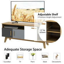 Load image into Gallery viewer, Gymax TV Stand for TVs up to 65'' Entertainment Center Console w/ Adjustable Shelf