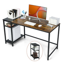 Load image into Gallery viewer, Gymax 55'' Reversible Computer Desk Home Office Writing Desk w/Adjustable Storage Shelf