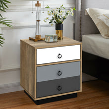 Load image into Gallery viewer, Gymax 2PCS Nightstand with Drawer and Storage Cabinet Wooden Sofa Side Table End Table