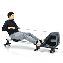Load image into Gallery viewer, Gymax Folding Magnetic Rowing Machine W/Monitor Aluminum Rail 8 Adjustable Resistance