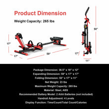 Load image into Gallery viewer, Gymax 4 in 1 Folding Rowing Machine AB Crunch Workout Machine W/Control Panel Home Gym