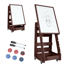 Load image into Gallery viewer, Gymax Kids' Standing Art Easel Dry-Erase Board Double Sided Chalkboard