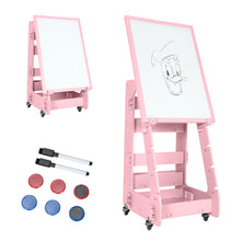 Load image into Gallery viewer, Gymax Kids' Standing Art Easel Dry-Erase Board Double Sided Chalkboard