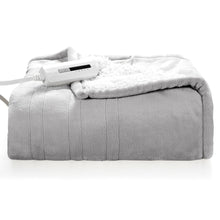 Load image into Gallery viewer, Gymax 60''x50'' Electric Heated Throw Blanket Flannel & Sherpa Double-sided Flush