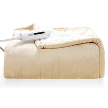 Load image into Gallery viewer, Gymax 60''x50'' Electric Heated Throw Blanket Flannel & Sherpa Double-sided Flush