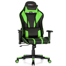 Load image into Gallery viewer, Gymax Gaming Chair Adjustable Swivel Computer Chair w/ Dynamic LED Lights