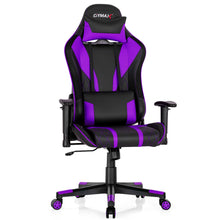 Load image into Gallery viewer, Gymax Gaming Chair Adjustable Swivel Computer Chair w/ Dynamic LED Lights