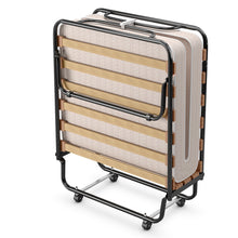 Load image into Gallery viewer, Gymax Folding Bed Rollaway Metal Guest Bed Sleeper w/ Foam Mattress