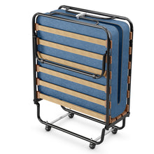 Load image into Gallery viewer, Gymax Folding Bed Rollaway Metal Guest Bed Sleeper w/ Foam Mattress