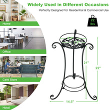Load image into Gallery viewer, Gymax Metal Plant Stand for Flower Pot Metal Display Shelf Potted Holder Rack