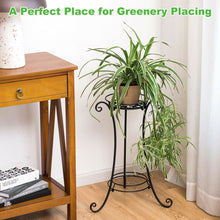 Load image into Gallery viewer, Gymax Metal Plant Stand for Flower Pot Metal Display Shelf Potted Holder Rack