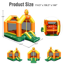 Load image into Gallery viewer, Gymax Inflatable Bounce Castle Jumping House Kids Playhouse w/ Slide & 480W Blower