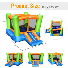 Load image into Gallery viewer, Gymax Inflatable Bounce House Kids Jumping Playhouse Indoor & Outdoor With 480W Blower