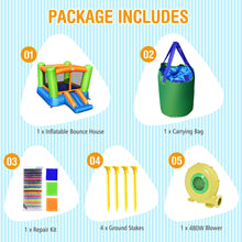 Load image into Gallery viewer, Gymax Inflatable Bounce House Kids Jumping Playhouse Indoor & Outdoor With 480W Blower