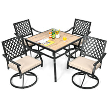 Load image into Gallery viewer, Gymax Patio Square Dining Table Metal Bistro Table Garden Poolside Backyard