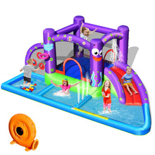 Load image into Gallery viewer, Gymax Inflatable Water Slide Castle Kids Bounce House w/ Octopus Style & 750W Blower