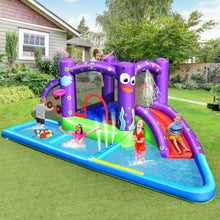 Load image into Gallery viewer, Gymax Inflatable Water Slide Castle Kids Bounce House w/ Octopus Style & 750W Blower