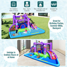 Load image into Gallery viewer, Gymax Inflatable Water Slide Castle Kids Bounce House w/ Octopus Style & 750W Blower