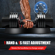 Load image into Gallery viewer, Gymax 27.5lbs 5-in-1 Adjustable Dumbbell One-hand Quick Adjustment for Gym Home Office