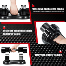 Load image into Gallery viewer, Gymax 27.5lbs 5-in-1 Adjustable Dumbbell One-hand Quick Adjustment for Gym Home Office