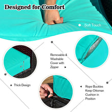 Load image into Gallery viewer, Gymax 8PCS Rattan Patio Sectional Furniture Set w/ Waterproof Cover & Turquoise Cushions