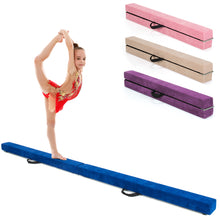 Load image into Gallery viewer, Gymax 7FT Folding Gymnastic Beam Portable Floor Balance Beam w/Handles for Gymnasts