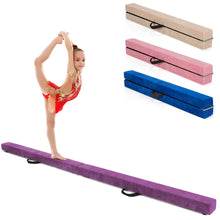 Load image into Gallery viewer, Gymax 7FT Folding Gymnastic Beam Portable Floor Balance Beam w/Handles for Gymnasts