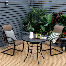 Load image into Gallery viewer, Gymax 31.5'' Patio Fire Pit Dining Table Charcoal Wood Burning W/ Cooking BBQ Grate