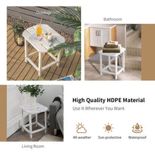 Load image into Gallery viewer, Gymax 18'' Patio Adirondack Side Table Weather Resistant HDPE Garden Yard White