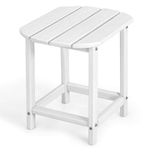 Load image into Gallery viewer, Gymax 18'' Patio Adirondack Side Table Weather Resistant HDPE Garden Yard White