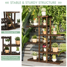 Load image into Gallery viewer, Gymax Wood Plant Stand 6 Tier Vertical Shelf Flower Display Rack Holder Planter