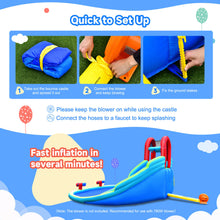 Load image into Gallery viewer, Gymax Inflatable Waterslide Wet & Dry Bounce House w/Upgraded Handrail Blower Excluded