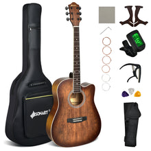 Load image into Gallery viewer, Gymax 41'' Full Size Dreadnought Cutaway Acoustic Guitar Kit Beginner Guitarra