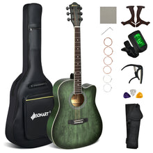 Load image into Gallery viewer, Gymax 41'' Full Size Dreadnought Cutaway Acoustic Guitar Kit Beginner Guitarra