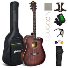 Load image into Gallery viewer, Gymax 41'' Full Size Dreadnought Cutaway Acoustic Guitar Kit Beginner Guitarra