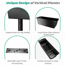 Load image into Gallery viewer, Gymax 3-Tier Raised Garden Bed Vertical Freestanding Flower Pot Stand Planter Boxes