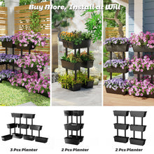 Load image into Gallery viewer, Gymax 3-Tier Raised Garden Bed Vertical Freestanding Flower Pot Stand Planter Boxes