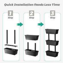 Load image into Gallery viewer, Gymax 3-Tier Raised Garden Bed Vertical Freestanding Flower Pot Stand Planter Boxes