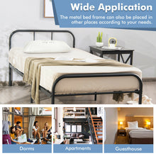 Load image into Gallery viewer, Gymax Twin Size Metal Bed Frame Heavy Duty Mattress Foundation Under Bed Storage