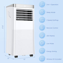 Load image into Gallery viewer, Gymax 3-in-1 Portable Air Conditioner 10,000 BTU Air Cooler w/ 24H Timer