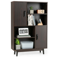 Load image into Gallery viewer, Gymax Sideboard Storage Cabinet Bookshelf Cupboard w/Door Shelf