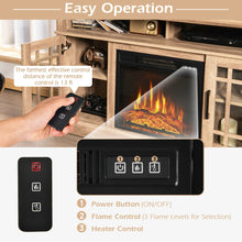 Load image into Gallery viewer, Gymax 48'' Fireplace TV Stand W/ 1400W Electric Fireplace for TVs up to 50 Inches