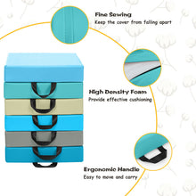 Load image into Gallery viewer, Gymax 6-Piece 15'' Square Toddler Floor Cushions Flexible Soft Foam Seating w/ Handles