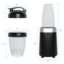 Load image into Gallery viewer, Gymax 1000W Powerful Blender w/ 6 Stainless Steel Blades & 2 Tritan BPA-free Cups (24 Oz & 12 Oz)