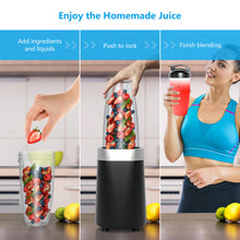 Load image into Gallery viewer, Gymax 1000W Powerful Blender w/ 6 Stainless Steel Blades & 2 Tritan BPA-free Cups (24 Oz & 12 Oz)