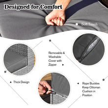 Load image into Gallery viewer, Gymax 8PCS Rattan Patio Space-Saving Furniture Set w/ Waterproof Cover & Grey Cushions